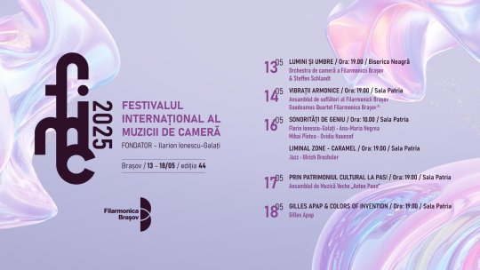 Începe Festivalul Internațional al Muzicii de Cameră