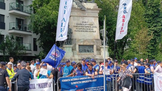 Proteste la Palatul Cotroceni