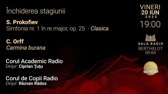 Carmina Burana închide stagiunea la Sala Radio