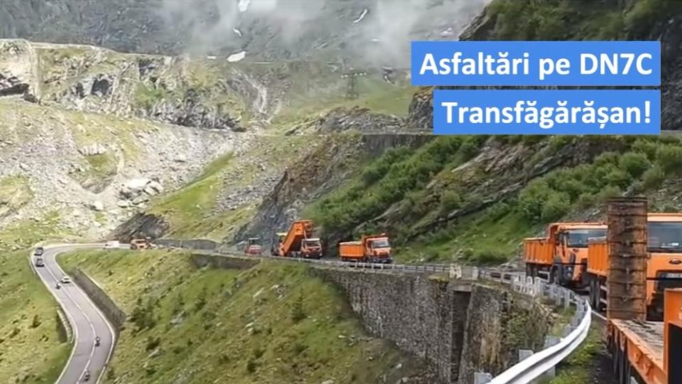 Lucrări pe Transfăgărășan, între Bâlea Lac și Bâlea Cascadă