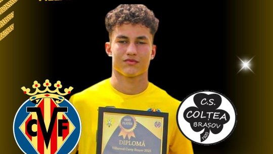 Fotbal. Tudor Barna, selectat pentru un stagiu la academia Villarreal CF