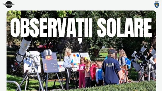 Observații solare gratuite, din nou în Parcul Titulescu
