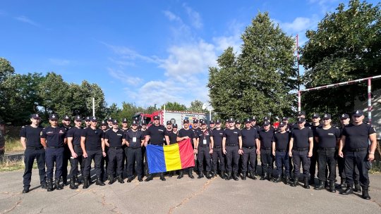 Pompierii români sunt prezenți, cu mijloace tehnice, în Franța, la un program privind incendiile de pădure