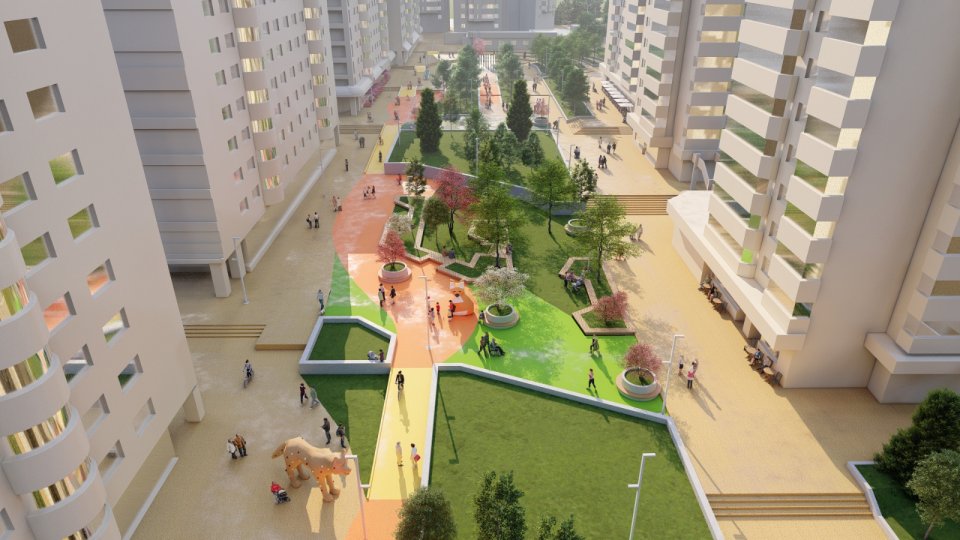 Zona pietonală din Răcădău va deveni o pădure urbană