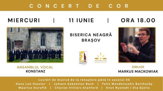 Ansamblul Vocal Konstanz, la Biserica Neagră