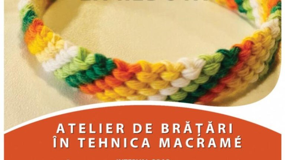 Atelier macramé, la Reduta, de Ziua Artei și Meșteșugurilor