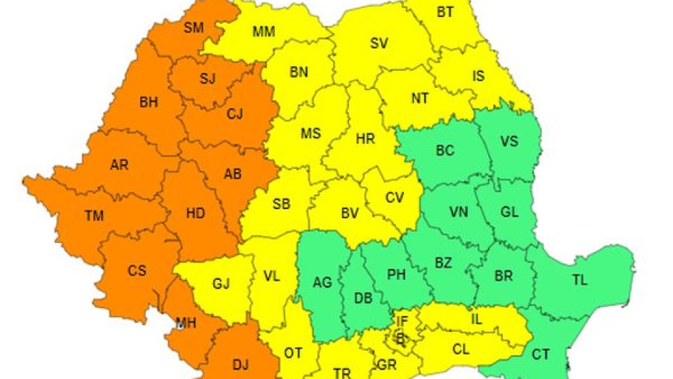 COD GALBEN de caniculă, la Brașov, până duminică seara! COD PORTOCALIU în vestul țării