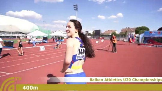 Ștefania Balint a câștigat medalia de aur la proba de 400m plat, la Craiova