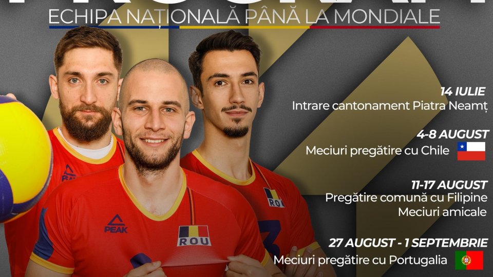 Volei. „Tricolorii”, în linie dreaptă cu pregătirea pentru Campionatul Mondial