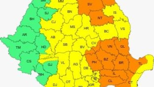 Brașovul, sub coduri galben și portocaliu de ploi și instabilitate atmosferică accentuată