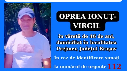 Bărbat de 46 de ani căutat de polițiștii brașoveni