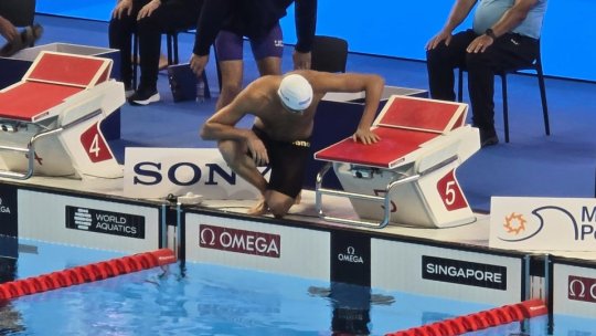 ÎNOT: David Popovici s-a calificat, cu cel mai bun timp din serii, în semifinala de 100 de metri liber de la Mondiale
