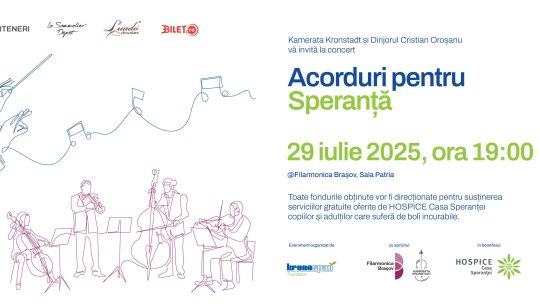 Concert caritabil la Filarmonica Brașov