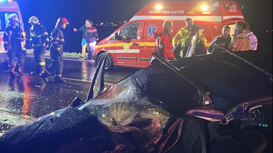 Bărbat mort într-un grav accident rutier produs pe DN13