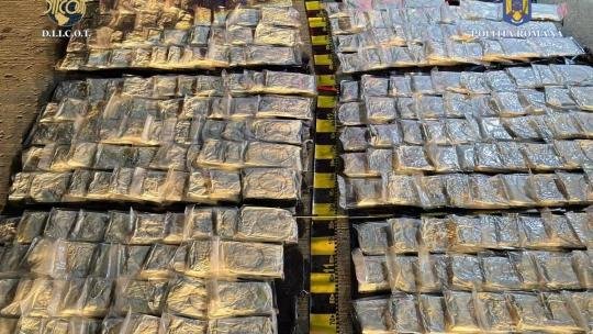 Captură impresionantă de cocaină