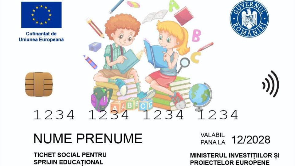 Sumele de pe cardurile educaţionale sunt disponibile până la 31 august
