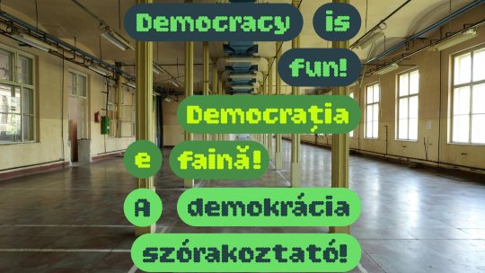 „Democrația e faină!”, instalație interactivă despre valori democratice, la Sfântu Gheorghe