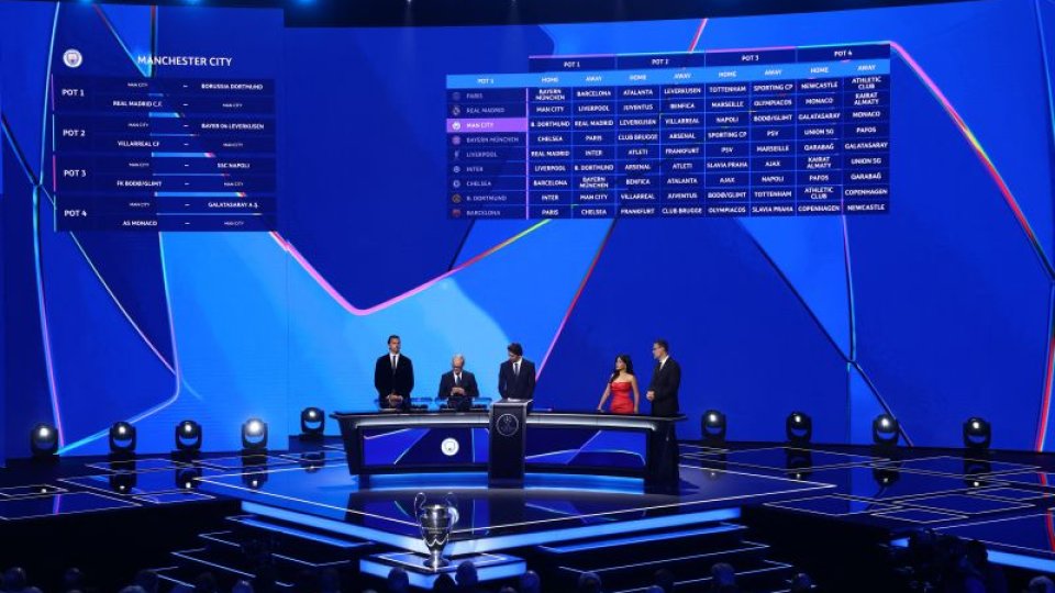 Fotbal / Tragere la sorți Liga Campionilor: Real Madrid - City, PSG - Bayern și Chelsea - Barcelona, câteva dintre cele mai atractive meciuri din grupă