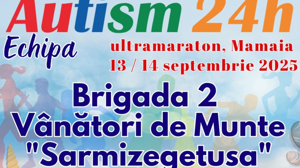Brigada 2 Vânători de Munte „Sarmizegetusa” participă la ultramaratonul caritabil Autism 24H