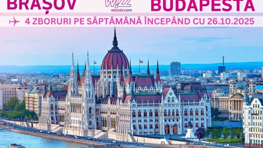 Mai multe zboruri către Budapesta, de la Ghimbav