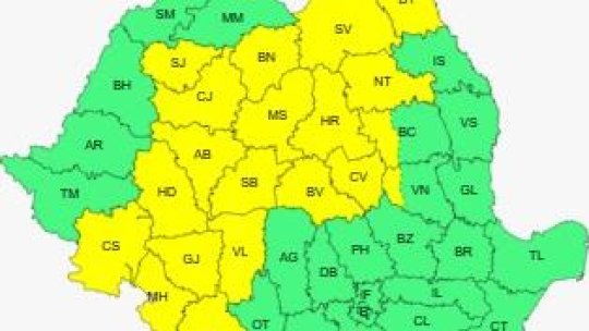 Se întorc ploile. ANM a emis un cod galben de instabilitate atmosferică