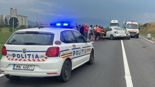 Trafic rutier blocat pe DN1, între Codlea și Făgăraș, din cauza unui accident rutier!