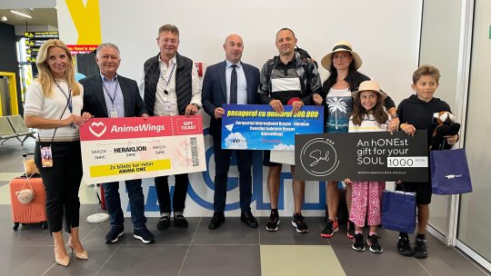Moment festiv pe Aeroportul Internațional Brașov-Ghimbav