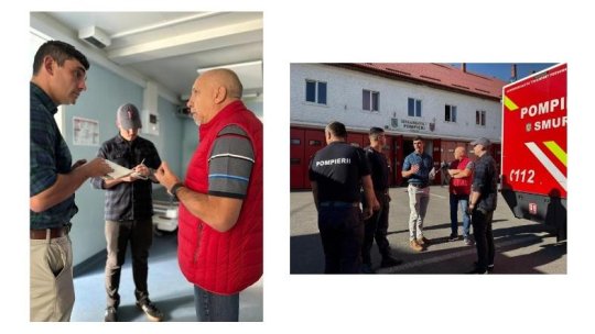 Tur de informare a militarilor englezi la unitățile de urgență din Brașov