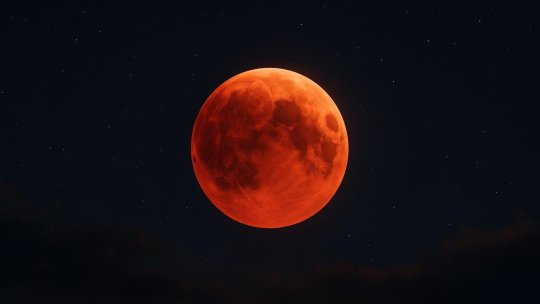 Eclipsa lunară totală și „Luna Sângerie” de duminică, vizibile și în România