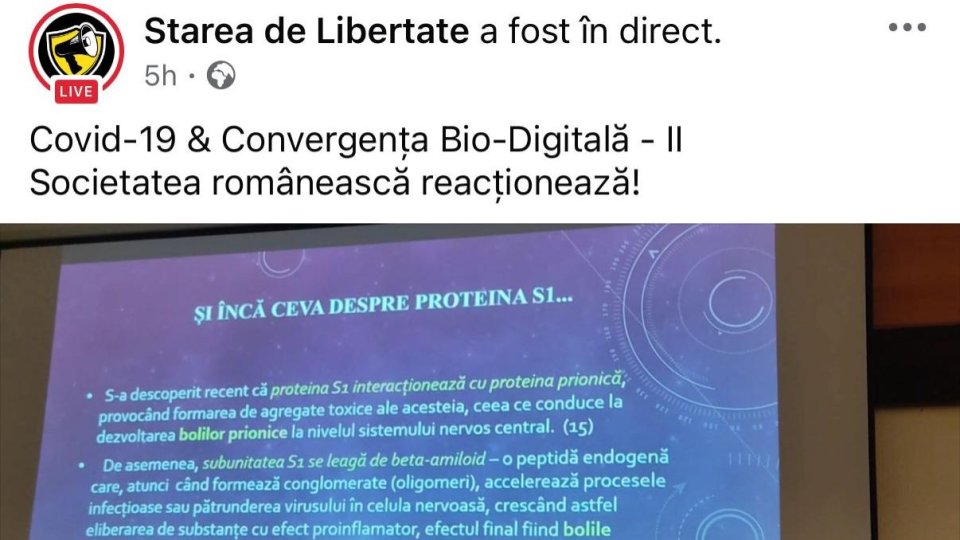 Reacții ferme în urma conferinței „COVID-19 și convergența biodigitală” de la Brașov