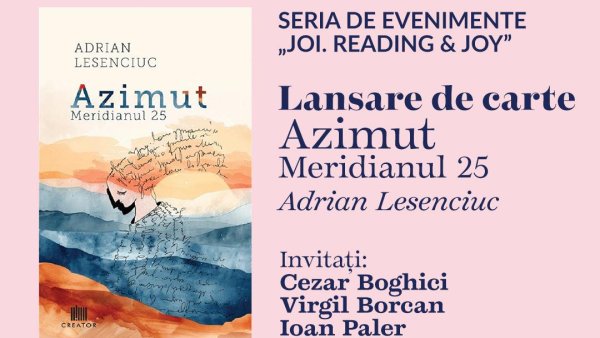 Lansare de carte, pe 15 ianuarie, la Librăria Șt. O. Iosif