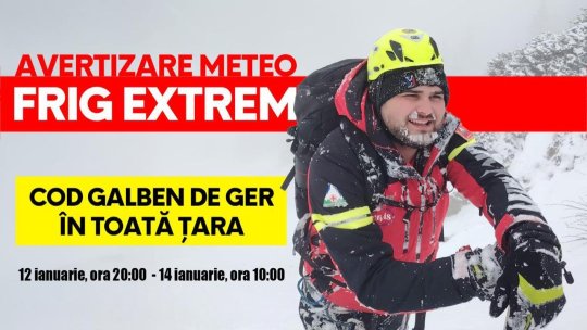 Ger accentuat în zona montană și regiunile intracarpatice