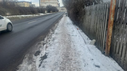 O singură amendă pentru cei care nu au curățat zăpada