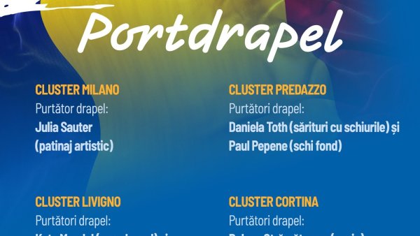 Julia Sauter și Daniela Toth vor purta drapelul României la deschiderea Jocurilor Olimpice de iarnă