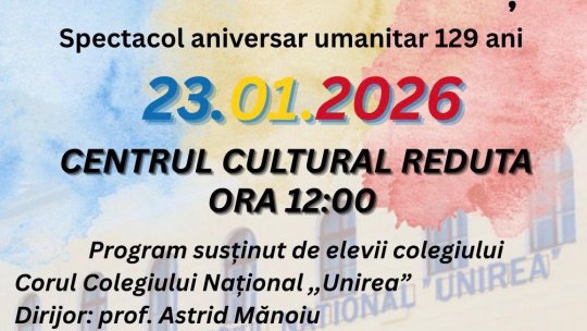 Spectacol aniversar caritabil la Colegiul Național „Unirea”