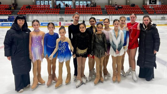 Patinaj artistic / Rezultate bune pentru Corona Brașov la Naționalele de juniori și Crystal Skate