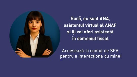 ANA - noul chatbot inteligent al Fiscului