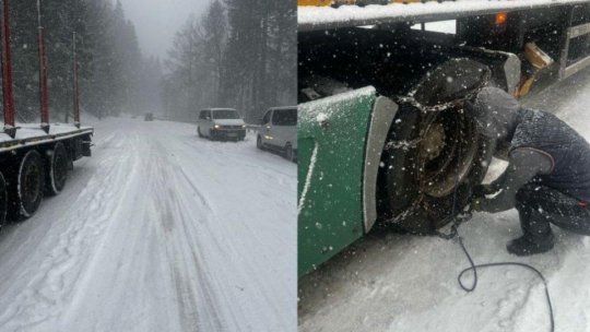 Carosabilul este acoperit cu zăpadă pe mai multe drumuri din centrul țării