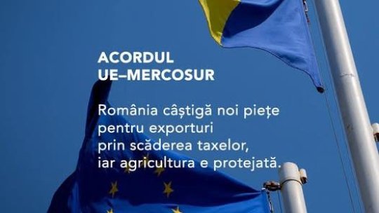 Nicușor Dan: România a votat în favoarea acordului comercial dintre UE și Mercosur