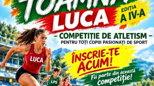 Atletism. Cupa de Toamnă Luca Brașov are loc duminică