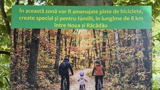 Prima pistă de biciclete în pădurile parc ale Brașovului