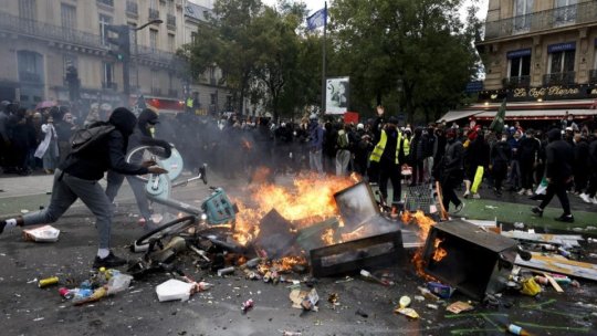 Proteste în mai multe țări europene față de scăderea nivelului de trai. Cele mai mari violențe, în Franța
