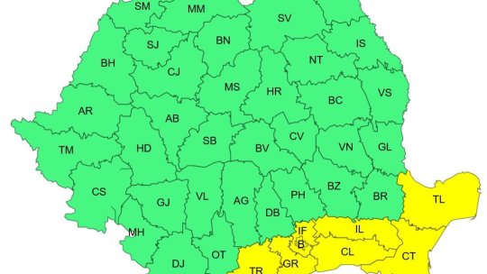 Ploi însemnate cantitativ în Bucureşti și în 7 judeţe, până miercuri la prânz
