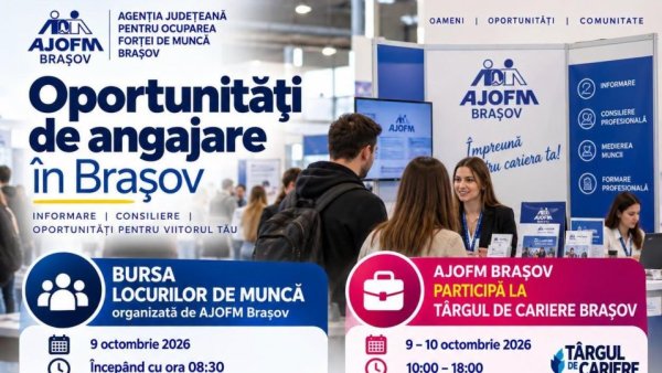 Peste 350 de locuri disponibile la următoarea ediție a Bursei locurilor de muncă