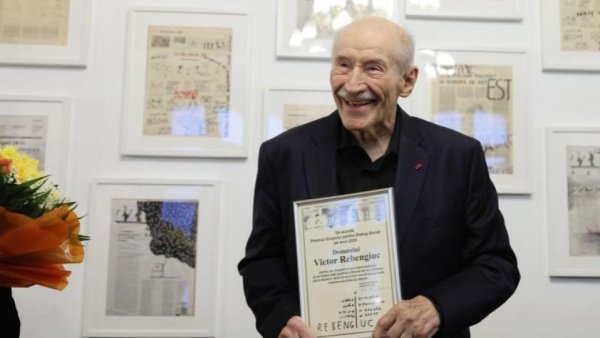Actorul Victor Rebengiuc a fost sărbătorit pe scena Teatrului Bulandra