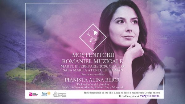 Moștenitorii României muzicale: recital-eveniment susținut de pianista Alina Bercu