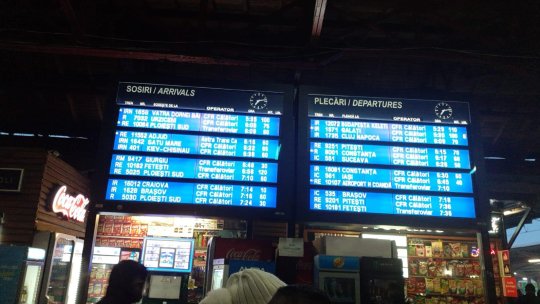 Trenuri suspendate din cauza vremii nefavorabile