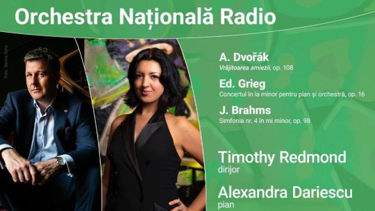 Pianista Alexandra Dariescu interpretează Grieg la Sala Radio