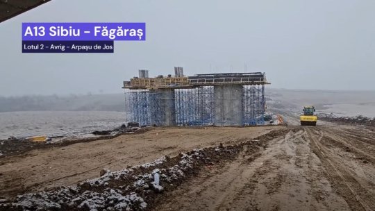 Progres bun pe Tronsonul 2 al Autostrăzii Sibiu–Făgăraș