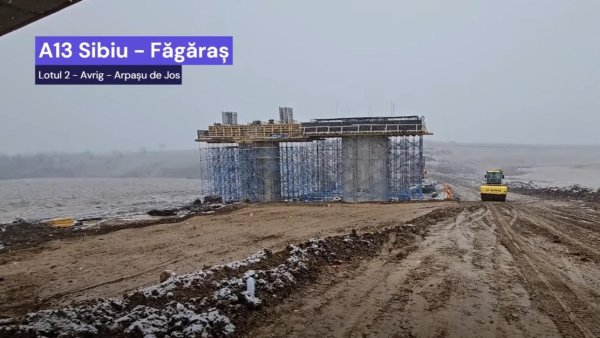 Progres bun pe Tronsonul 2 al Autostrăzii Sibiu–Făgăraș